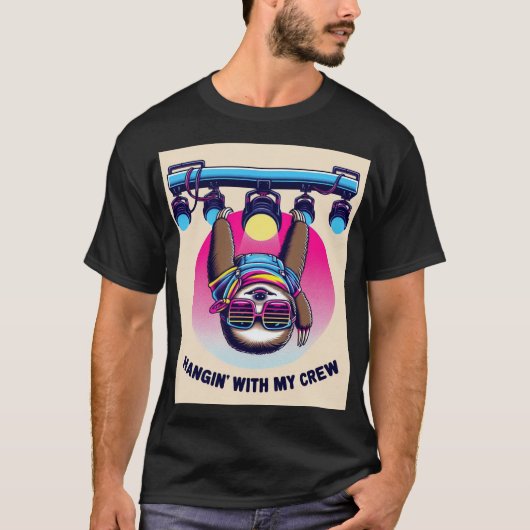 Rave Sloth - Lichten T-shirt (Voorkant)