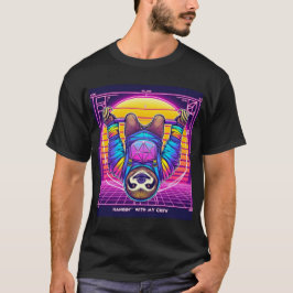 Rave Sloth - Synthwave T-shirt