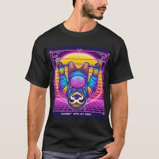 Rave Sloth - Synthwave T-shirt