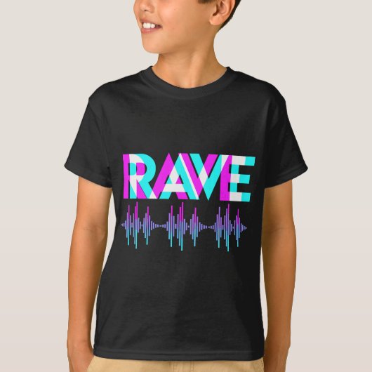 Rave Techno Music Synthesizer DJ Gift Raver T-shirt (Voorkant)