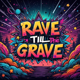 rave till the grave t-shirt