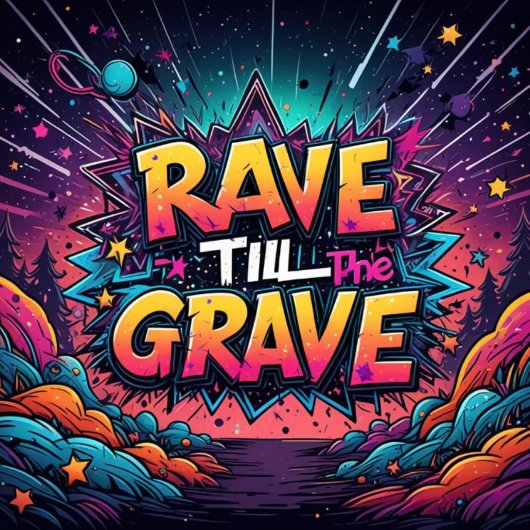 rave till the grave t-shirt