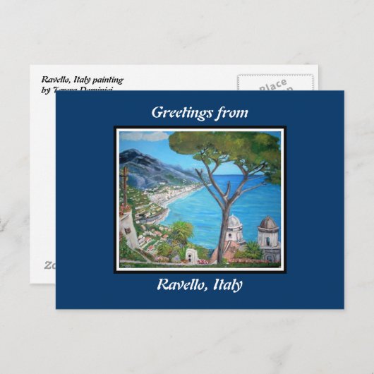 Ravello, Briefkaart Italië (Voorkant / Achterkant)