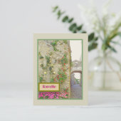 RAVELLO, ITALIË/COBBLESTONE STREET, ARCHWAY, ROZEN BRIEFKAART (Staand voorkant)
