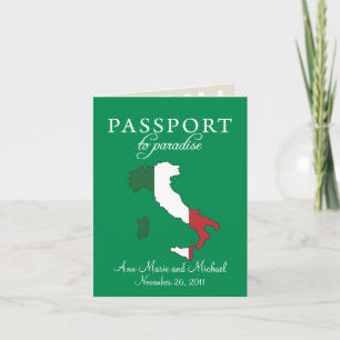 Ravello Italië Paspoort Huwelijksuitnodiging