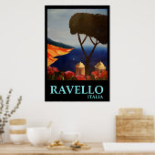 Ravello Italy - Retro Style Poster (Keuken)