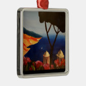 Ravello Salerno, Uitzicht van de kust van Amalfi Metalen Ornament (Rechts)