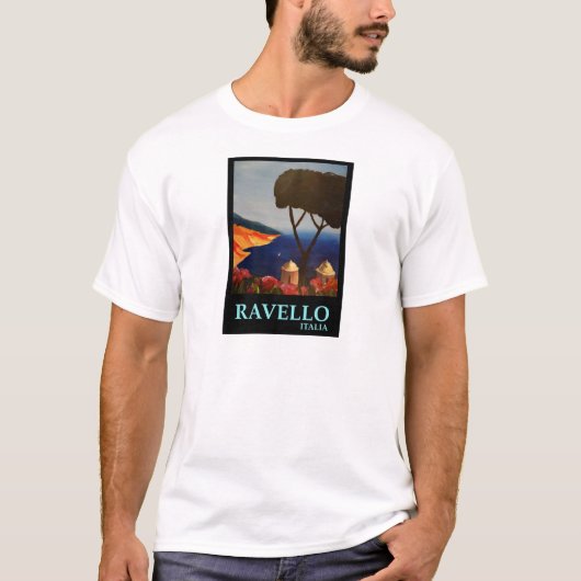 Ravello Salerno, Uitzicht van de kust van Amalfi T-shirt (Voorkant)