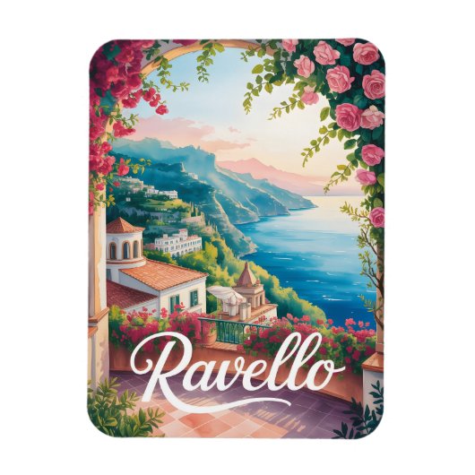 Ravello-waterverf Magneet (Verticaal)