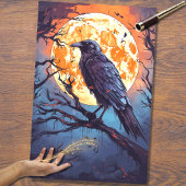 Raven 2 Halloween Decoupage papier