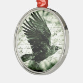 Raven 9 metalen ornament (Links)