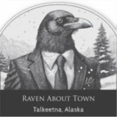 Raven About Talkeetna - gesneden vinyl Sticker (Voorkant)