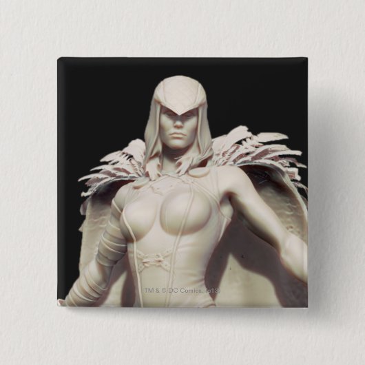 Raven Alternate Vierkante Button 5,1 Cm (Voorkant)