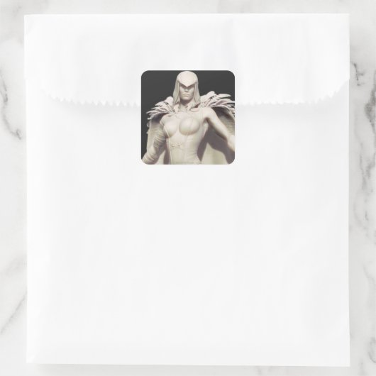 Raven Alternate Vierkante Sticker (Tas)