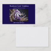 Raven Amethyst Healing Crystal Visitekaartje (Voorkant / Achterkant)