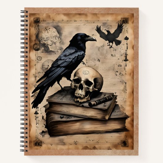 Raven and Skull Magic Notitieboek (Voorkant)