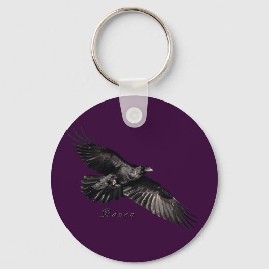 Raven Animal-lover Bird-fancier Gifts Sleutelhanger (Voorkant)