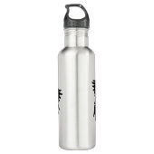 Raven Art Cool Crow Art Sport Bottle Waterfles (Achterkant)