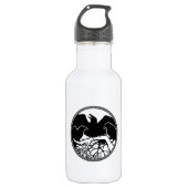 Raven Art Cool Crow Art Sport Bottle Waterfles (Voorkant)