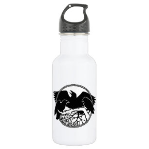 Raven Art Cool Crow Art Sport Bottle Waterfles