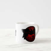 Raven Art Cup Native Art Raven Coffee Espresso Cup Espresso Kop (Voorkant rechts)