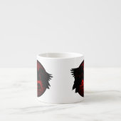 Raven Art Cup Native Art Raven Coffee Espresso Cup Kop (Voorkant)