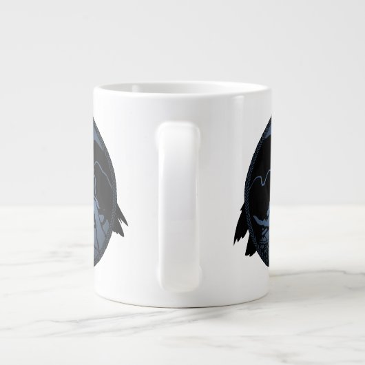 Raven Art Cup Native Art Raven Coffee Mok Cup (Achterkant)