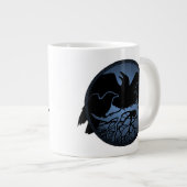 Raven Art Cup Native Art Raven Coffee Mok Cup (Voorkant rechts)