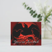 Raven Art Invitalized Native Art Kaart (Staand voorkant)