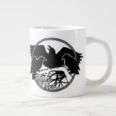 Raven Art Jumbo Mokken Cool Crow Art Cups en Mokke (Rechts)