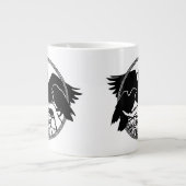 Raven Art Jumbo Mokken Cool Crow Art Cups en Mokke (Voorkant)