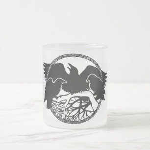 Raven Art Mok Wild Bird Beer Mok Raven Gasses