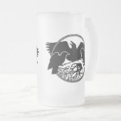 Raven Art Mok Wild Bird Beer Mok Raven Glasses (Voorkant rechts)