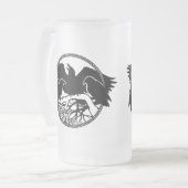Raven Art Mok Wild Bird Beer Mok Raven Glasses (Voorkant links)