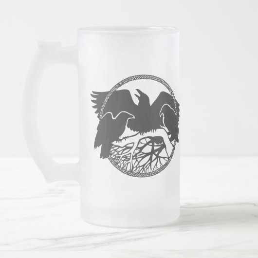 Raven Art Mok Wild Bird Beer Mok Raven Glasses (Links)