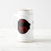 Raven Art Mok Wild Bird Beer Mok Raven Stein (Voorkant links)