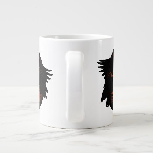 Raven Art Mok Wild Bird Coffee Mok Raven Cup (Achterkant)