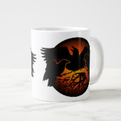 Raven Art Mok Wild Bird Coffee Mok Raven Cup (Voorkant rechts)