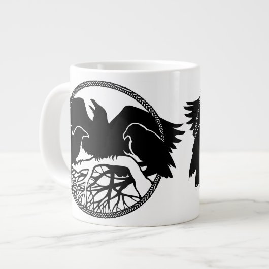 Raven Art Mok Wild Bird Coffee Mok Raven Cup (Links)