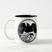 Raven Art Mok Wild Bird Crow Cup Raven Mokken (Links)