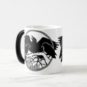 Raven Art Mok Wild Bird Crow Cup Raven Mokken (Voorkant links)
