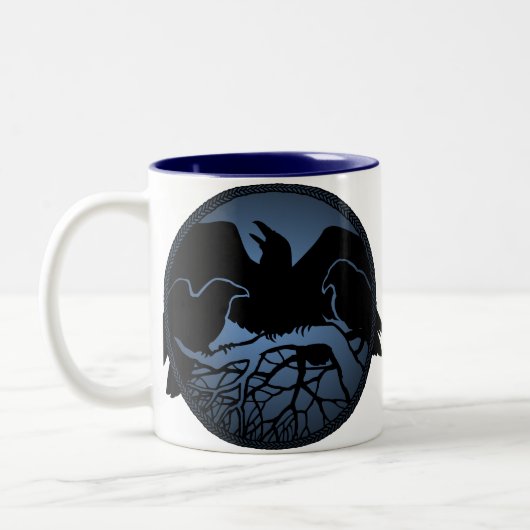Raven Art Mok Wild Bird Crow Cup Raven Mokken (Links)