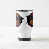 Raven Art Mok Wild Bird Travel Mug Raven Mokken (Center)