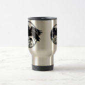 Raven Art Mok Wild Bird Travel Mug Raven Mokken (Center)