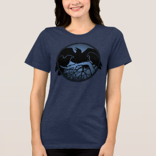 Raven Art Organic Shirten, voor dames Tri-Blend Shirt