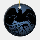 Raven Art Ornament Black Crow Decorations Gifts (Achterkant)