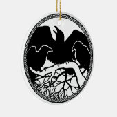 Raven Art Ornament Black Crow Decorations Gifts (Rechts)