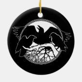 Raven Art Ornament Black Crow Decorations Gifts (Achterkant)