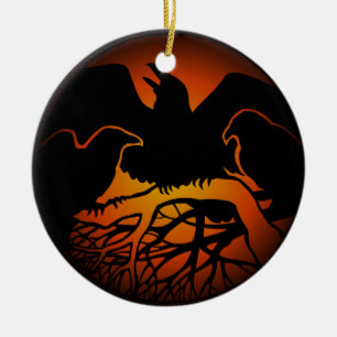 Raven Art Ornament Tribal Raven Decorations Gifts