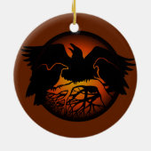 Raven Art Ornament Tribal Raven Decorations Gifts (Achterkant)